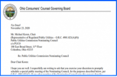 Letter to Nominating Council 11-20