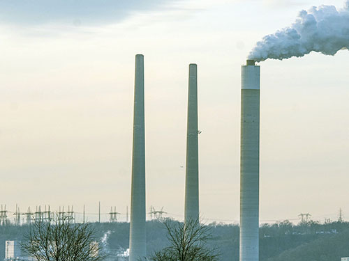 Coal Power Plant Stack