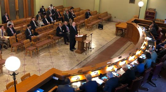 Bruce Weston addresses the Ohio State legislature