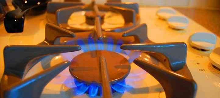 gas burner on stove